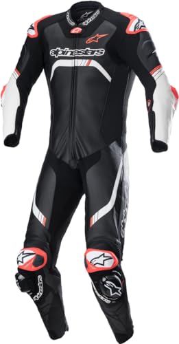 Alpinestars GP Tech v4 One-Piece Leather Suit (Tech Air Compatible) (54) (Black/White)
