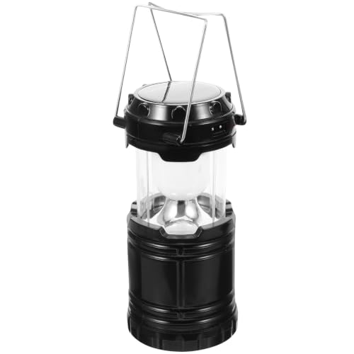 ABOOFAN Lampe Solaire de Camping Légère en Abs 3 Piles Aa, Éclairage Puissant pour Tente et Usage D'urgence en Plein Air Couleur Aléatoire