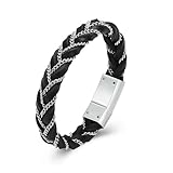 MKJFRLLSA Herren Manschette Urne Armband für Asche Einäscherung Schmuck Urne Armband Armreif für Asche Andenken Denkmal