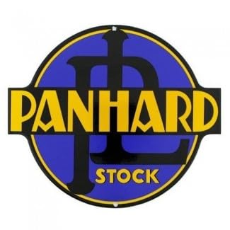 un jeu des jouets Plaque Publicitaire en Métal Voiture PANHARD Stock - Rond, Diamètre 28 cm