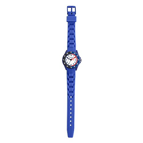 Tikkers Kids Blue & Black Silicone Time Teacher Watch ATK1088