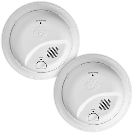 First Alert SMI100, Battery-Operated Smoke Alarm, 2-Pack