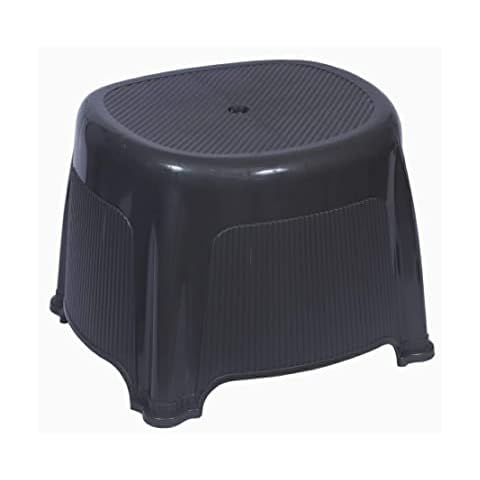 Rib Design Bath Stool with Non-Slip Base Cover