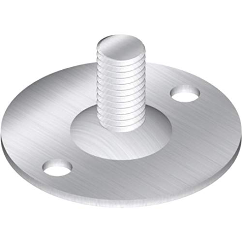 Piastra filettata M6, 19 x 16 x 4, in acciaio zincato