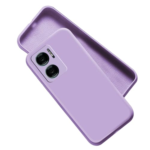 Image of A rtistque Liquid Silicone Back Cover Case for Redmi 11 Prime 5G Shockproof TPU Soft Flexible with Camera Protection - Purple