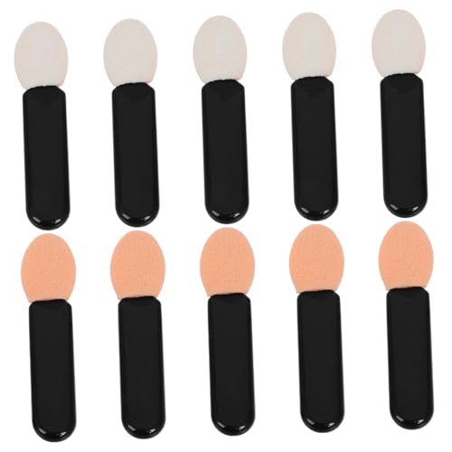 IWOWHERO Professional Eyeshadow Brush Set 10 Pcs Mini Makeup Brushes Cream Eye Shadow Applicator Lipstick under Eye Blender