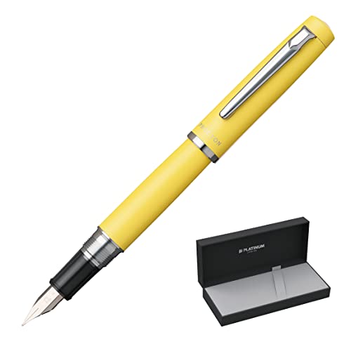 Image of Platinum Procyon - PNS 5000 - Fountain Pen #68 Citron Yellow - Medium Nib