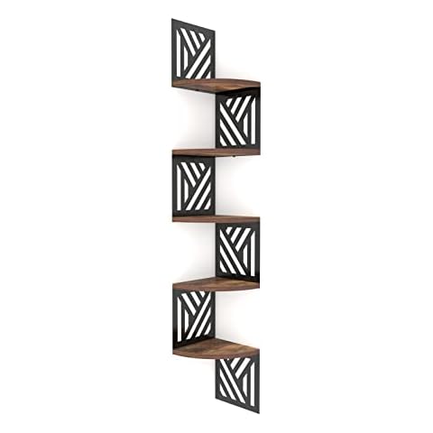 Vasemouh Five-Tier Wooden Corner Shelf Cover
