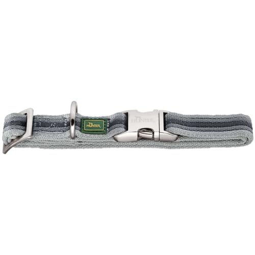 HUNTER Collar Davao ALU-Strong, M Nylon, Gris