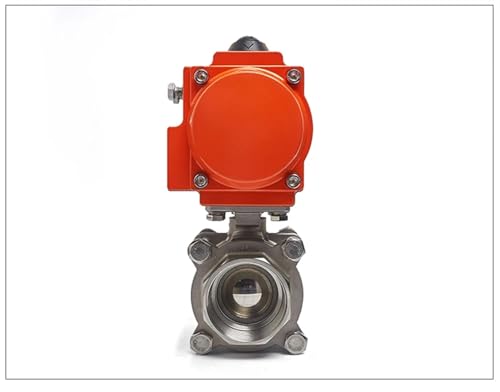 Válvula de bola neumática para automatizar el control de fluidos en tuberías de 1-1/4" 4