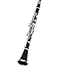 Bb Flat Clarinet Black Bakelite Silver Keys Wood Instrument Clarinet for Beginner