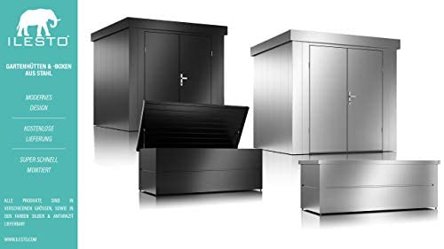 ILESTO Benjamin mit Schloss Auflagenbox/Garten Kissenbox Wetterfest Gartenkiste 783 Liter,Verstärktem Deckel… – Bild 5