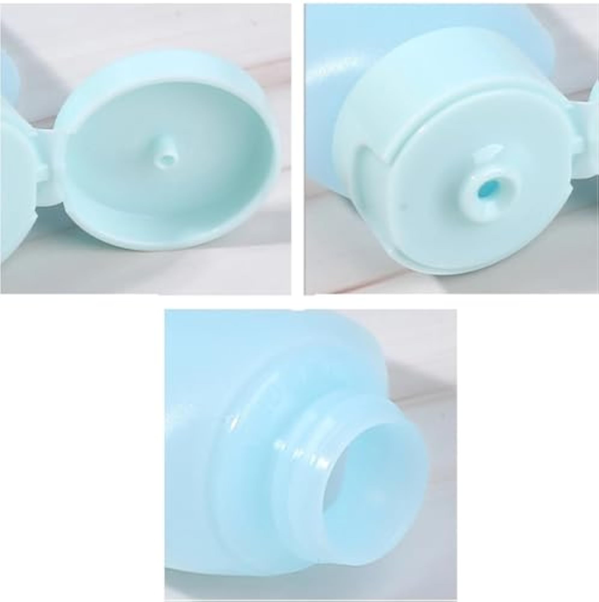 3 Pcs Travel Toiletries Refillable Shampoo Body Lotion Squeeze Bottles Kit 60ml