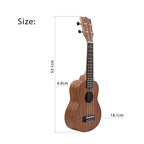 Ukuleles Mahogany Soprano Ukulele with Free Deluxe Stronghold Brand Soprano Musical Instrument New Ukulele Square Pattern Ukulele Instrument - Les Beatles, Paul McCartney, John Lennon, RIngo Starr, George Harrison Ukuleles Mahogany Soprano Ukulele with Free Deluxe Stronghold Brand Soprano Musical Instrument New Ukulele Square Pattern Ukulele Instrument – Image 3