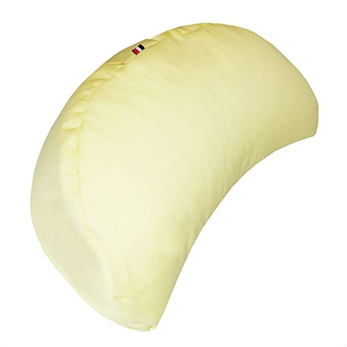 Prix de Launch - Zafu-Kissen Halbmond, Meditationskissen und Yoga - Volumen verstellbar - Mikroperlen aus der Biomasse - hergestellt in Frankreich (gelb) Cover