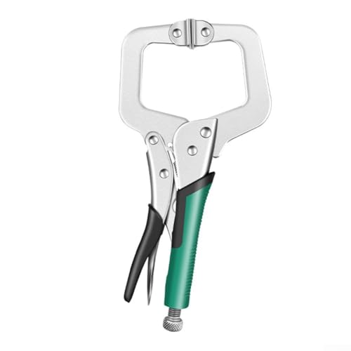 Morsetti a C, pinze di bloccaggio a C grandi, pinze per saldatura, capacità di serraggio regolabile, per lavorazione del legno, allineamento, saldatura (28 cm)