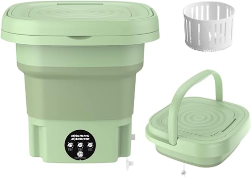 Portable Washing Machine, Portable Washer,8L, Mini Washing Machine, Foldable,Small Washer for Baby Clothes, Underwear or Small Items, Camping&Travel Laundry, Small Size,Space Saving,MacLehose(purple)