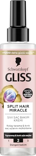 Split Hair Miracle Kırık Uçları Mühürleyen Sıvı Saç Kremi, İyonik Kompleks ve Üzüm Çekirdeği Yağı, 200 ml