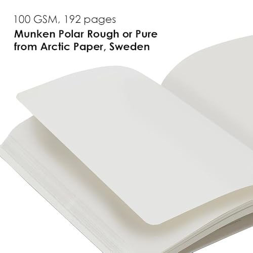 Image of myPAPERCLIP Limited Edition A5 Plain /Unruled Notebook | 192 Pages, 100 GSM, Soft Cover, A5 (5 .83 x 8.27 in) | Flat Lay Design | Bookmark, Elastic Closure | Black