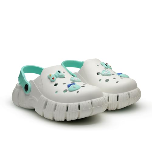 Image of ASIAN INDIGO-10 Stylish Women Clogs | Ultra-Light, Breathable & Comfortable Slip-Ons with Cute 3D Stickers
