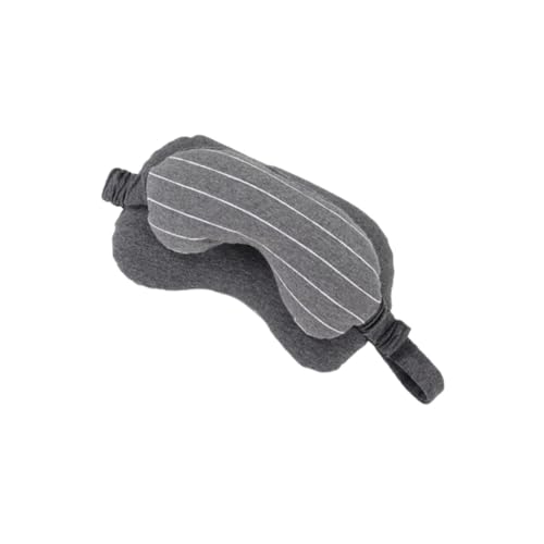 SECFOU 2 in 1 アイマスク 純綿枕 飛行機ネックピロー 旅行枕 ダークグレーの枕 多機能睡眠枕 ??? ???? ??? コッタ 睡眠サポート オフィス目隠し Dark Grey