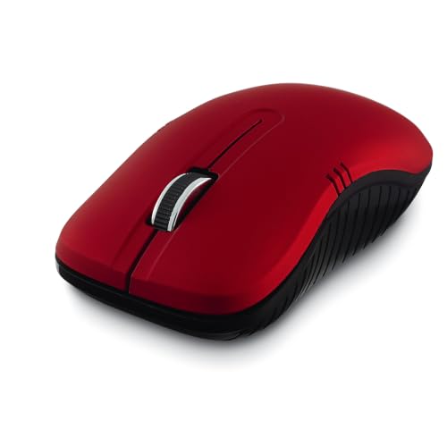 Image of Verbatim Wireless Notebook Optical Mouse, Commuter Series - Matte Red