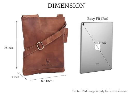 Image of WildHorn Sling Crossbody Bag for Men, Stylish Chest Shoulder Bag for Men Women, Adjustable Strap for Daily Commuting Travel Outdoor Activities