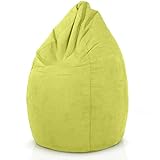 PARA TÍ, PARA MÍ, PARA TODOS: Ya sea como alternativa a un sofá, un sillón, un taburete o una silla, para sentarse, relajarse, leer, jugar o descansar, para noches de videojuego o noches de TV, como rincón de lectura o para una velada con familiares y amigos - el puff pera es un verdadero todoterreno.