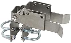 Chain Link Residential Arm Double Gate Latch Latches Two Gates Together Without The Need of a Drop Rod Chain Link Double Gate Latch for 1-3/8" Gate Frames Double Sided Lockable Gate Latch