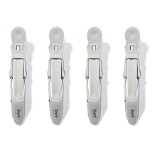 Shark HD100SAHCA Beauty Non-slip Alligator-style Accessory Clips, 4.72 Inch Pack of 4, Stone