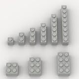 100 Piece Light Gray Bricks Bulk Assortment Pack, 9 Size Light Grey Classic Building Blocks Bricks, Compatible with Lego Parts and Pieces(Color: Light Gray)