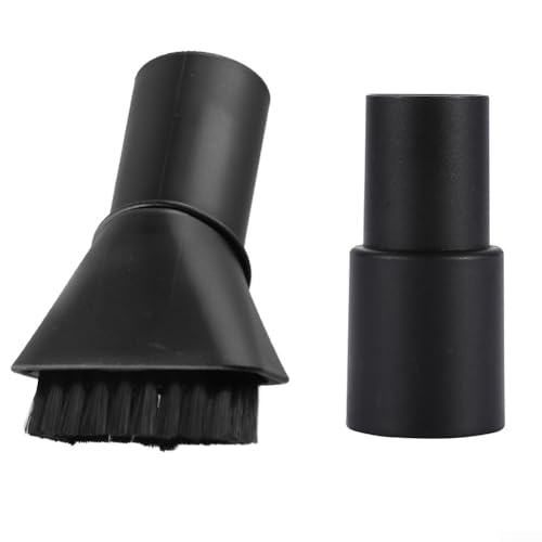Set di spazzole per aspirapolvere Karcher 2.863-221.0, compatibile con modelli WD 2 WD 3 WD 4 WD 5, doppie testine per pulizia interni auto, tappezzeria, cruscotto, adattatore da 32-35 mm (nero)