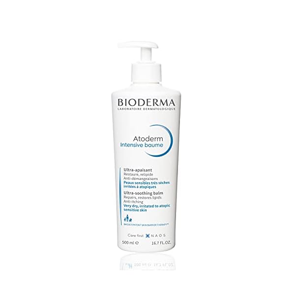 Bioderma Atoderm Intensive Balm, Intensely Nourishing Body Cream, Soothes discomfort, for Very Dry Sensitive Skin, 16.7 Fl Oz