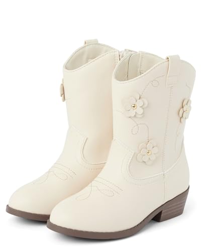 Gymboree,Girls and Toddler Cowgirl Boots,Beige,12 Years