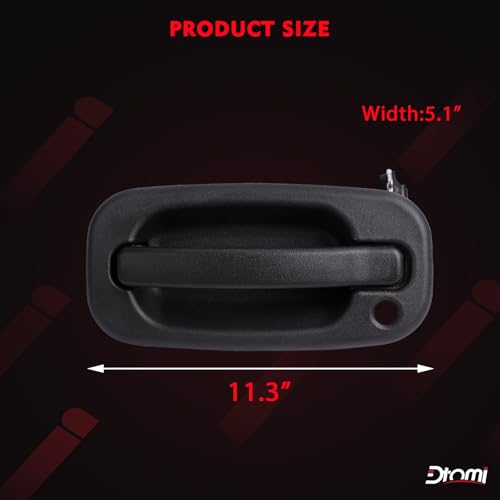 Exterior Door Handle Front Left Compatible With Chevy GMC Cadillac Vehicle Silverado Suburban Tahoe Avalanche, Sierra Yukon, Escalade 1999 2000 2001 2002 2003 2004 2005 2006 2007 Replaces# 15034985 by Dtomi - Image 5