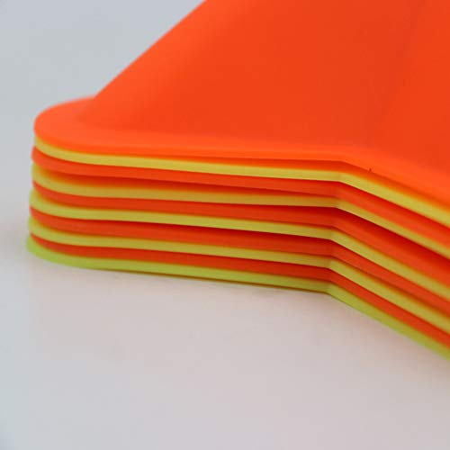 CLISPEED 4 peças Disco de Futebol Cone Flexível Formato Estrela para Treinamento de Agilidade Futebo