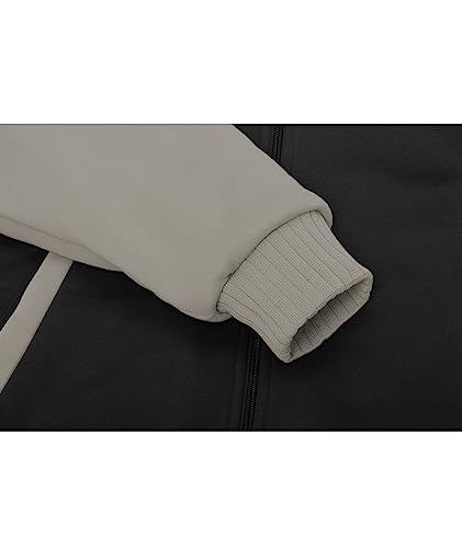 Image of Little Beauty Hoodies for Men Zipper Jacket Fleece Sherpa Lined Winter Wool Heavyweight Sweashirts