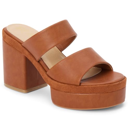 BEACH by Matisse Womens Graham Block Platform Casual Sandals Casual - Brown