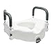Sedile Rialzo WC con Braccioli Universale Regolabile, Alzawater Supporto per Anziani, Disabili e Donne Incinte, Altezza 11 cm