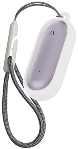 Tedubax Silicone Case PLAUD NotePin AI/NotePin S Voice Recorder Accessories with Lanyard - White