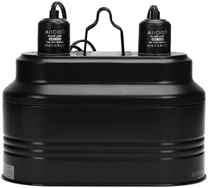 REPTI ZOO Dual Reptile Light Fixture for Reptile Dome — lifestyle photo