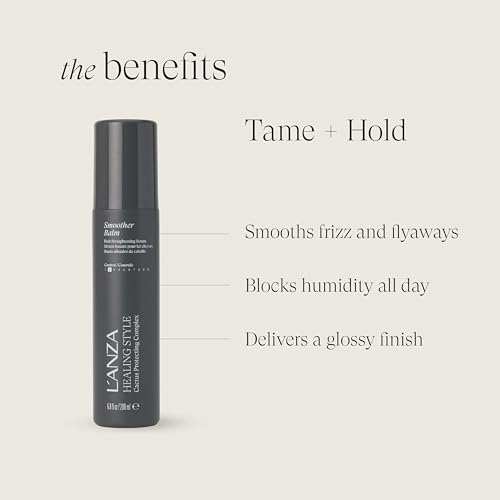 L'ANZA Healing Style Texture Cream or Smoothing Balm, Frizz Taming, Natural Finish, Color Safe, Anti-Humidity, Strengthening Care