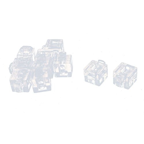 Aexit 10pcs 30 Series Aluminio Perfil Espaciador de vidrio Bloque de (model: M2323IV-1498NR) cierre Conector Claro