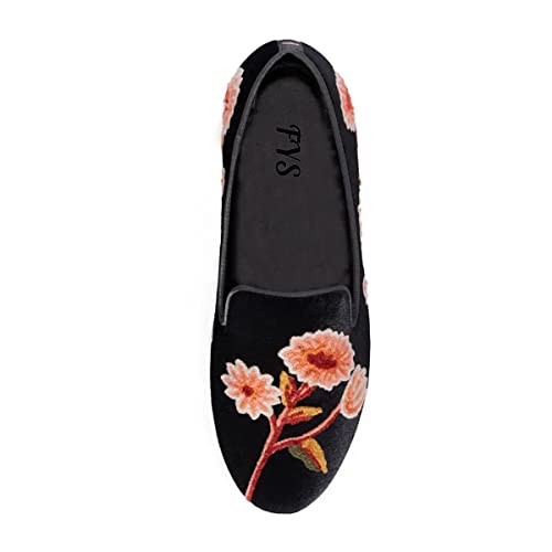 FYS Women Comfortable Slip On Loafers Round Toe Ballet Flats Walking Casual Driving Office Wide Dressy Shoes Size 4-15 US4