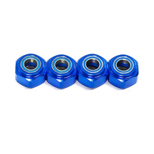 For Tamiya DT03 DT-03 1/10 2/4 ^tg 12mmzC[ ZpnuA_v^[ RCJ[AbvO[hp[cANZT[ RCXyAp[c(4pcs Blue)