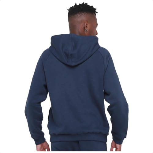 Jaqueta Umbro Essential Comfy Unissex (BR, Alfa, M, Regular, Regular, Azul/Marinho)