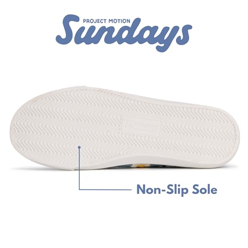 Image of Sundays Canvas Sneakers Women - Memory Foam Insole with Breathable Canvas Shoes for Women Footwear - Non-Slip with Lightweight and Comfortable Womens Sneakers