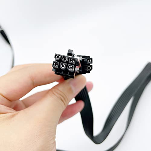 Certusfun Pcie Cable For Evga, 65Cm Male To Male 8 Pin To 6+2 Pin Gpu Power Cable For Evga G+ G2 G3 G5 G6 Ga Gm Gt P2 P3 P5 P6 P+ T2 T3 (Black 18Awg) #TOP5
