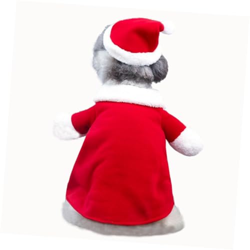 Disfraz de Santa para perro talla S color rojo miniatura 7