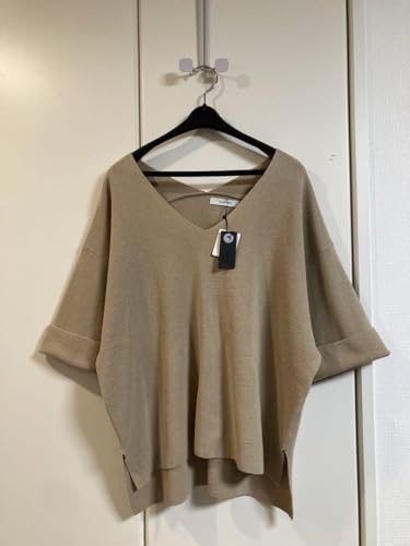 ジーナシス ざっくりカットソー モカベージュ Fのサムネイル